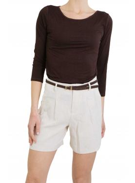 Bermuda con cintura tinta unita Only